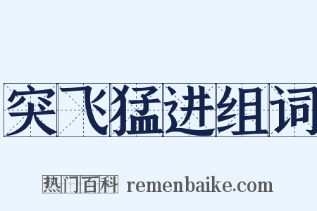 突飞猛进组词是什么意思的图片